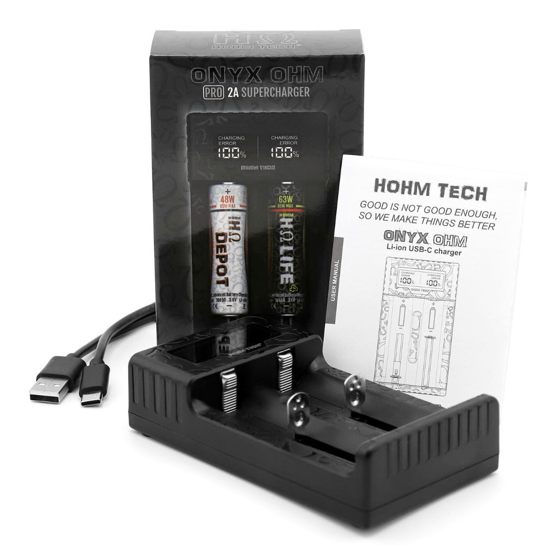 Hohm Tech Hohm Work 18650 2547mAh 25.3A Single Battery Best