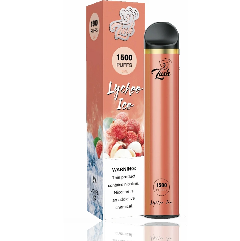 Lush 1500 Puffs Single Disposable Vape 6mL Best Flavor Lychee Ice