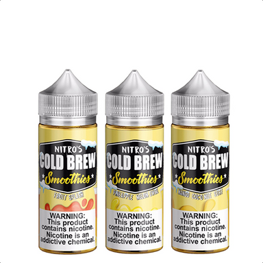 Nitro’s Cold Brew Smoothies Vape Juice 100mL Best Flavors Fruit Splash Pineapple Melon Swirl Mango Coconut Swirl