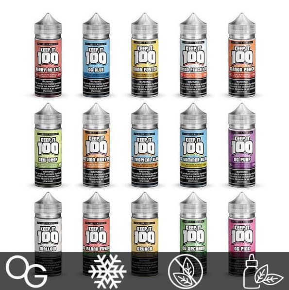 Keep It 100 TFN 100mL Vape Juice Best Flavors