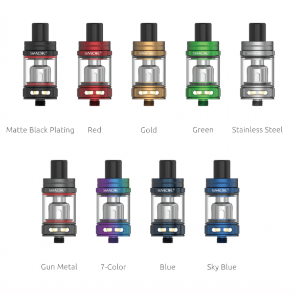 SMOK TFV9 MINI Tank Best Color Matte Black Plating Red Gold Green Stainless Steel Gun Metal 7-Color Blue Sky Blue