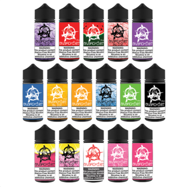 Anarchist TFN Series 100mL Vape Juice Best Flavors Purple Ice Red Watermelon Red Ice Purple Blue Orange Orange Ice Blue Ice Green Black Pink Lemonade Pink Lemonade Red Ice Pink Pink Ice