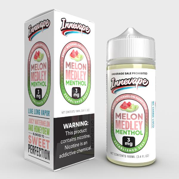 Innevape TFN 100mL Vape Juice Best Flavor Melon Medley Menthol