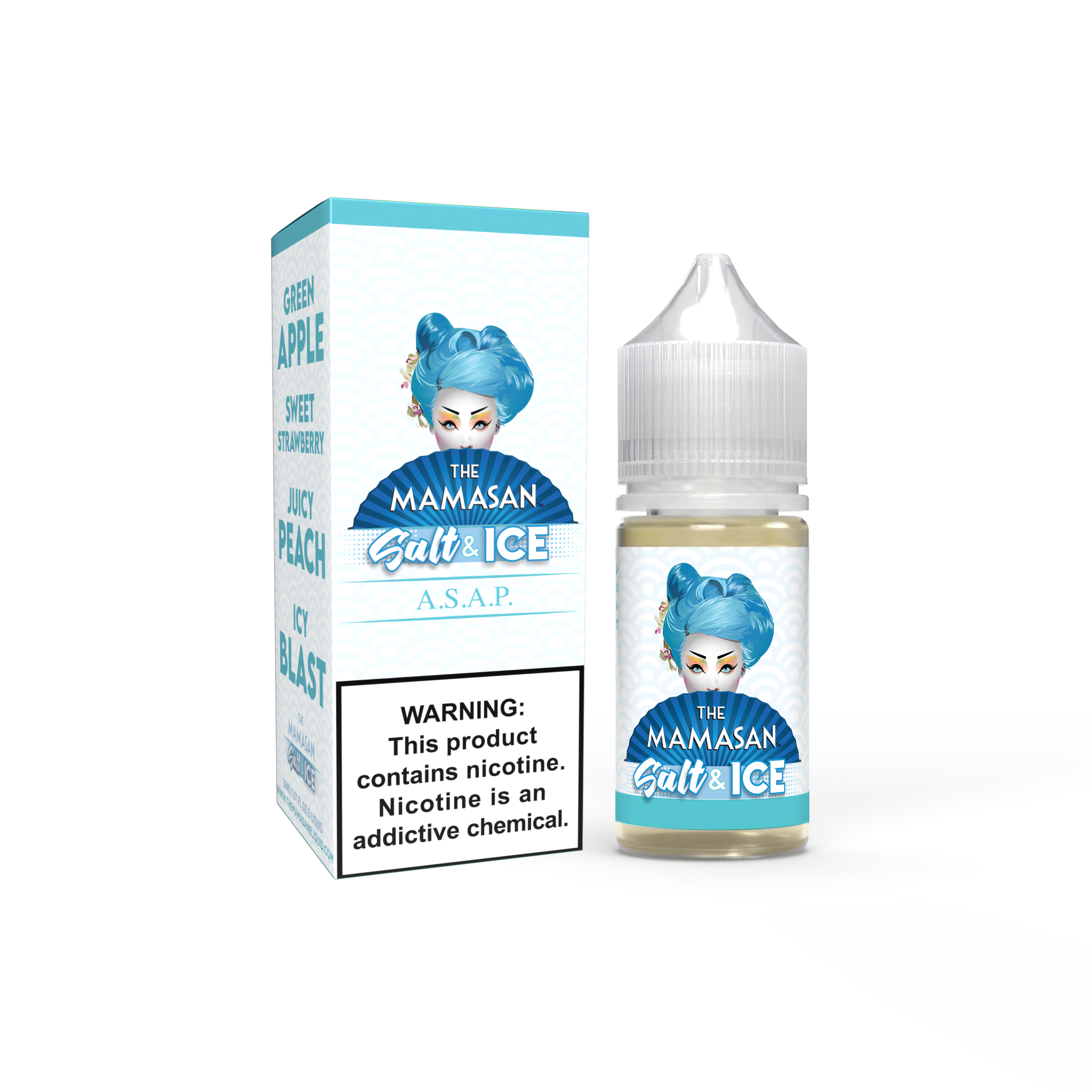 The Mamasan Salt 30ML Vape Juice Best Flavor A.S.A.P. Salt & Ice