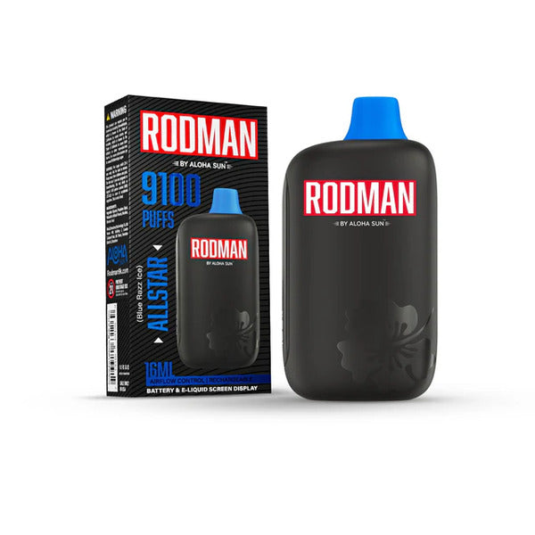 Best Deal RODMAN by 9100 Puffs Rechargeable Vape Allstar