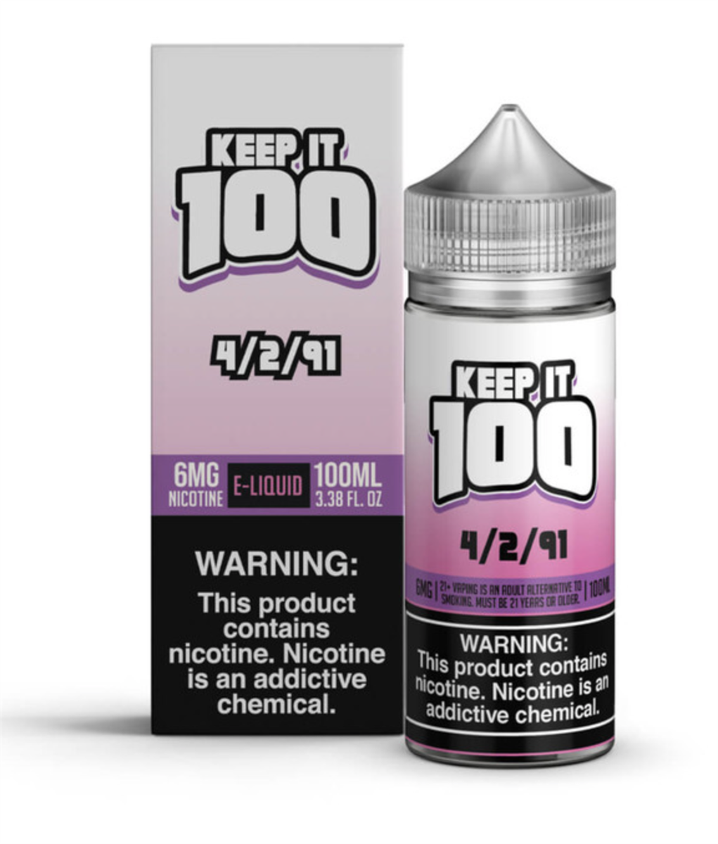 Keep It 100 Flavors 100ML Vape Juice