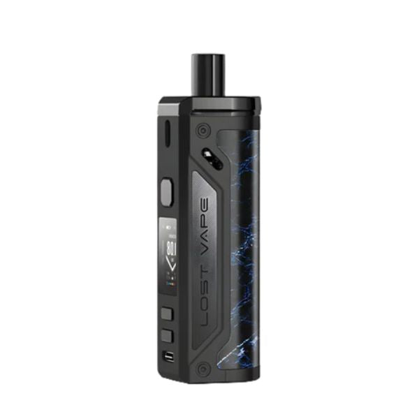 Best Deal Lost Vape Thelema Pod Kit 80w - Black/Glossy Leather