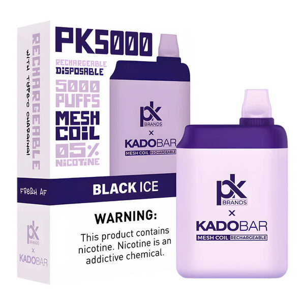 Best Deal Pod King x Kado Bar PK5000 Disposable Vape 13mL Black Ice