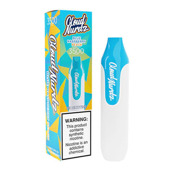 Best Deal Cloud Nurdz 3500 Puffs Disposable Vape 10mL Blue Raspberry Peach