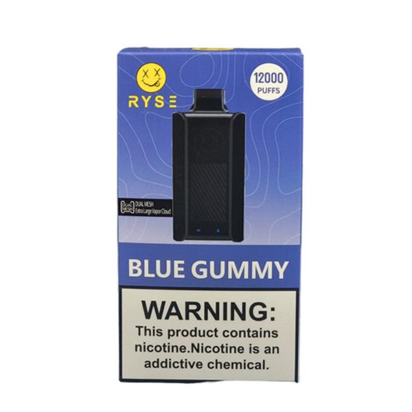 Best Deal RYSE 12000 Puffs Rechargeable Disposable Vape 18mL Blue Gummy