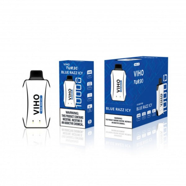 Best Deal VIHO TURBO 10000 Puffs Disposable Vape 18mL - Blue Razz Icy