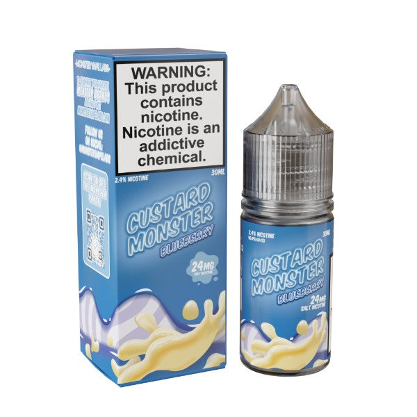 Custard Monster Salt 30 ML Vape Juice Best Flavor Blueberry