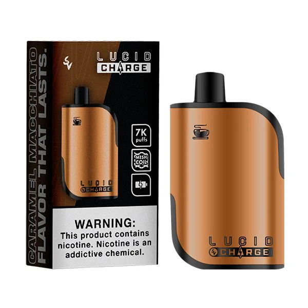 Best Deal Lucid Charge 7000 Puffs Disposable Vape 14mL Caramel Macchiato