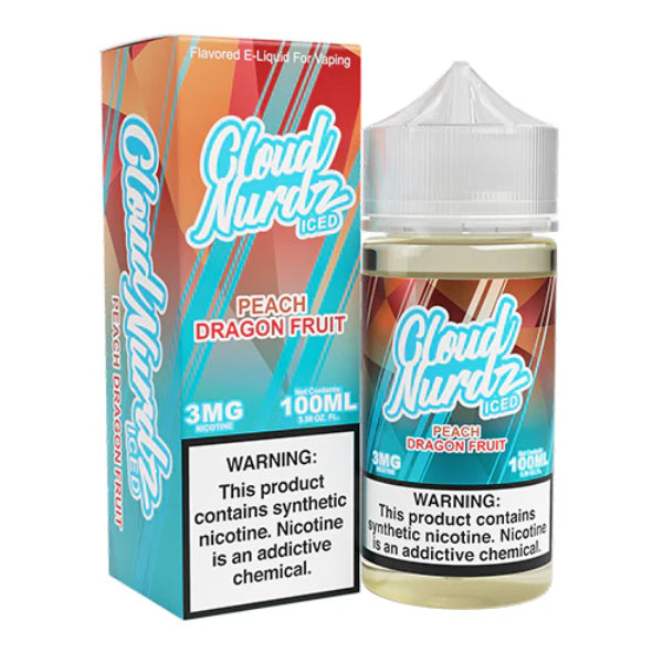 Cloud Nurdz TFN 100ML E-Liquid Peach Dragon Fruit Ice