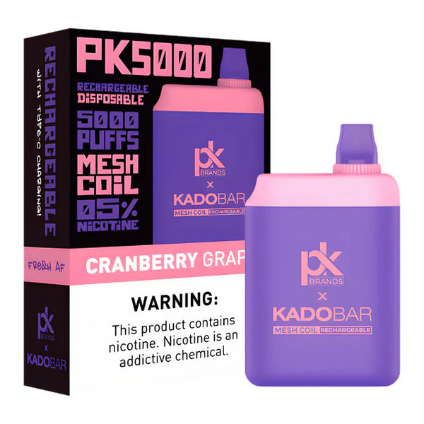 Best Deal Pod King x Kado Bar PK5000 Disposable Vape 13mL Cranberry Grape