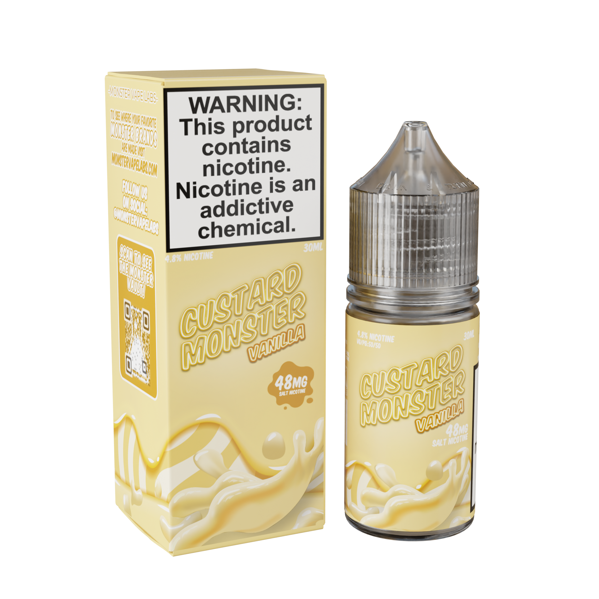 Best deal Custard Monster Salt 30 ML Vape Juice Best Flavor Vanilla