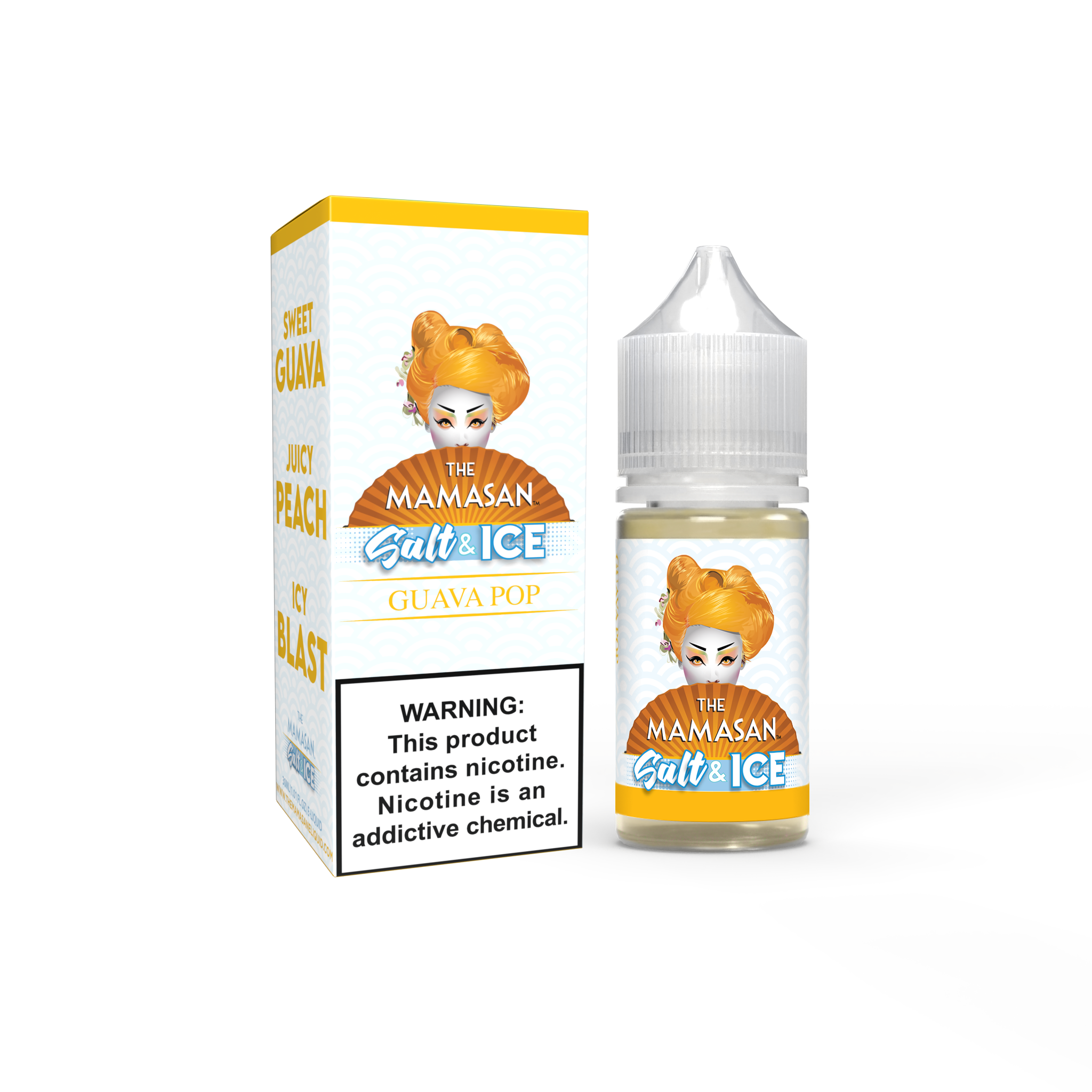 The Mamasan Salt 30ML Vape Juice Best Flavor Guava Pop Salt & Ice