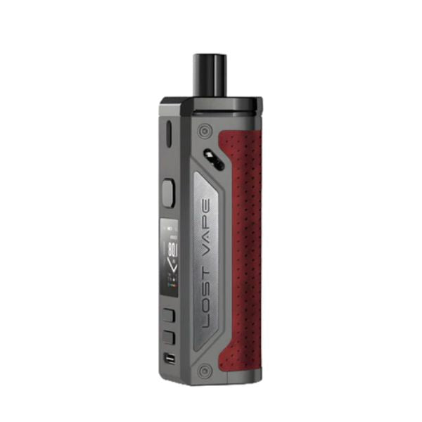 Best Deal Lost Vape Thelema Pod Kit 80w - Gunmetal/Grain Leather