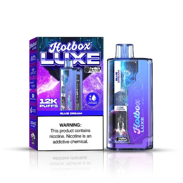 Best Deal Hotbox Luxe 12k Puffs Disposable Vape 20mL Blue Dream