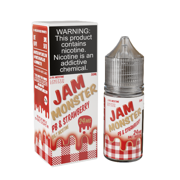 Best Deal Jam Monster Salts 30ML Vape Juice PB & Strawberry