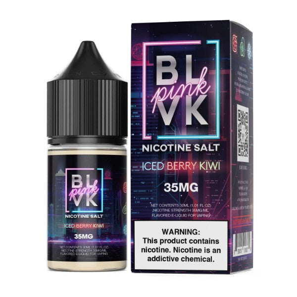 BLVK Pink Salt Vape Juice 30mL Iced Berry Kiwi