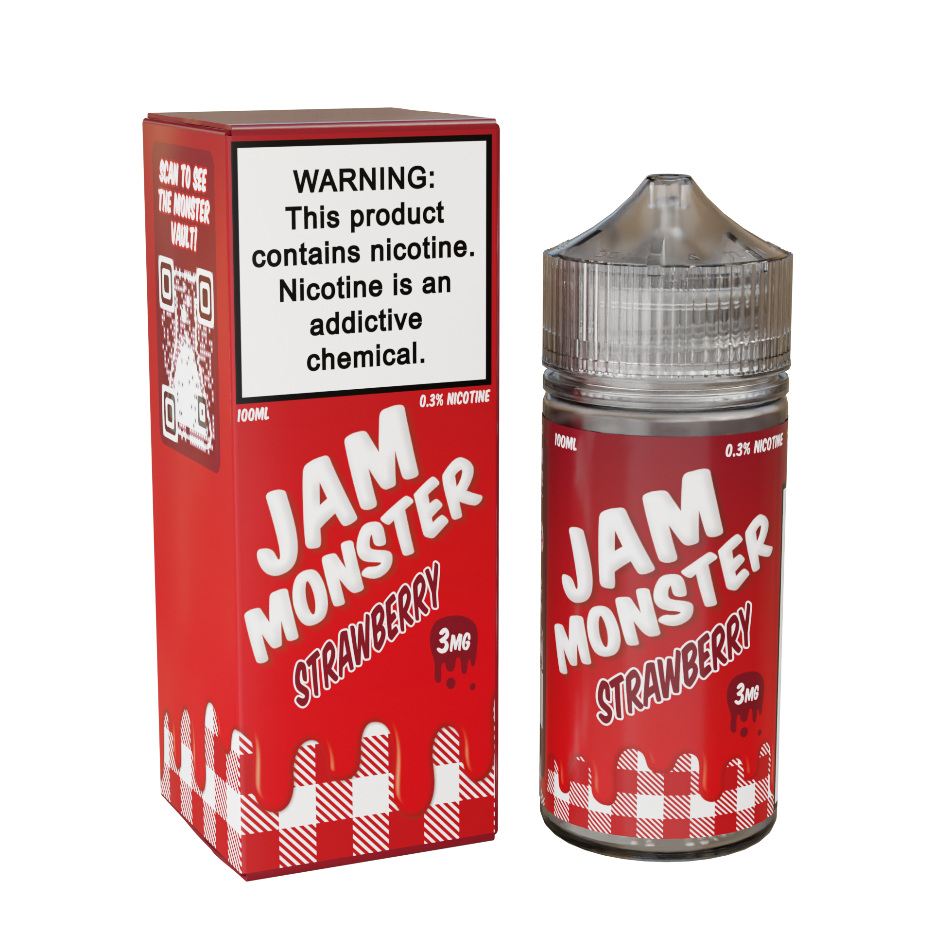 Best deal Jam Monster 100mL Vape Juice - Strawberry