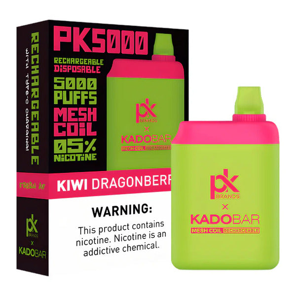 Best Deal Pod King x Kado Bar PK5000 Disposable Vape 13mL Kiwi Dragon Berry