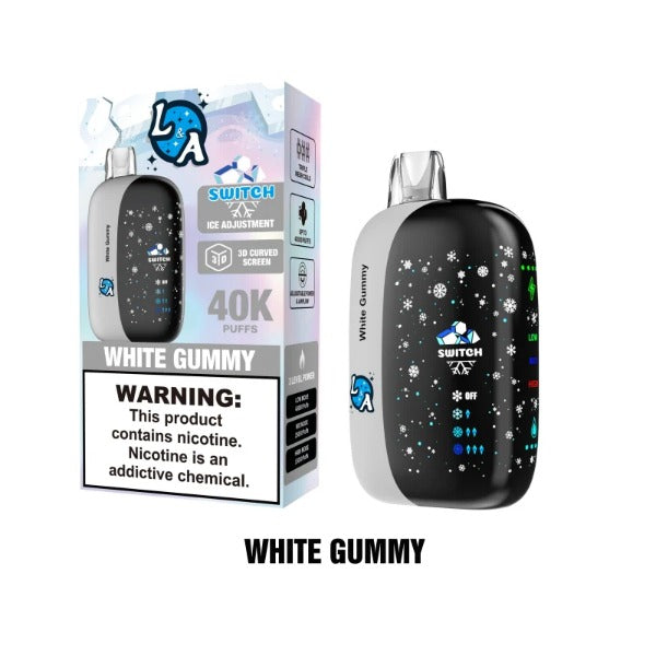 Best Deal L&A Switch 40,000 Puffs Disposable - White Gummy