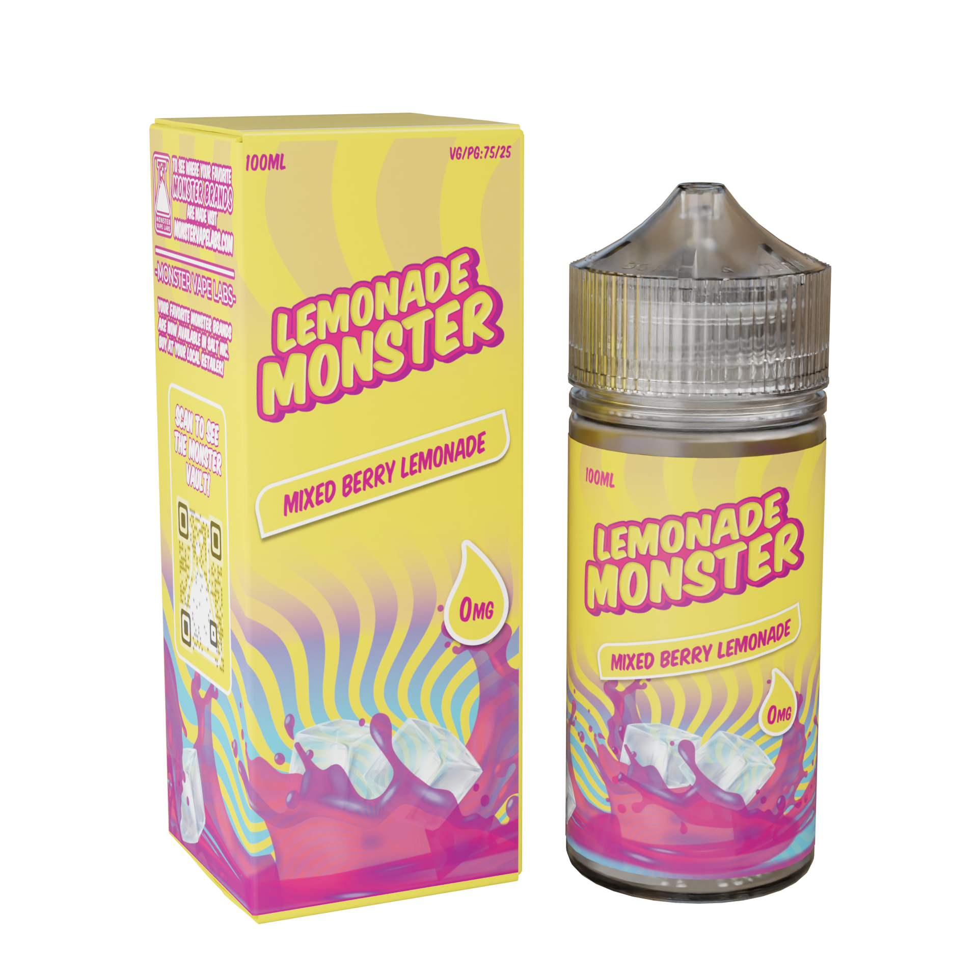 Best Deal Lemonade Monster 100mL Vape Juice - Mixed Berry Lemonade