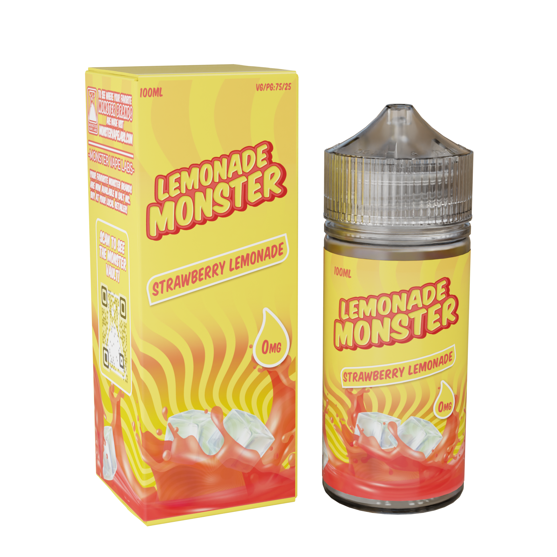 Best Deal Lemonade Monster 100mL Vape Juice - Strawberry Lemonade