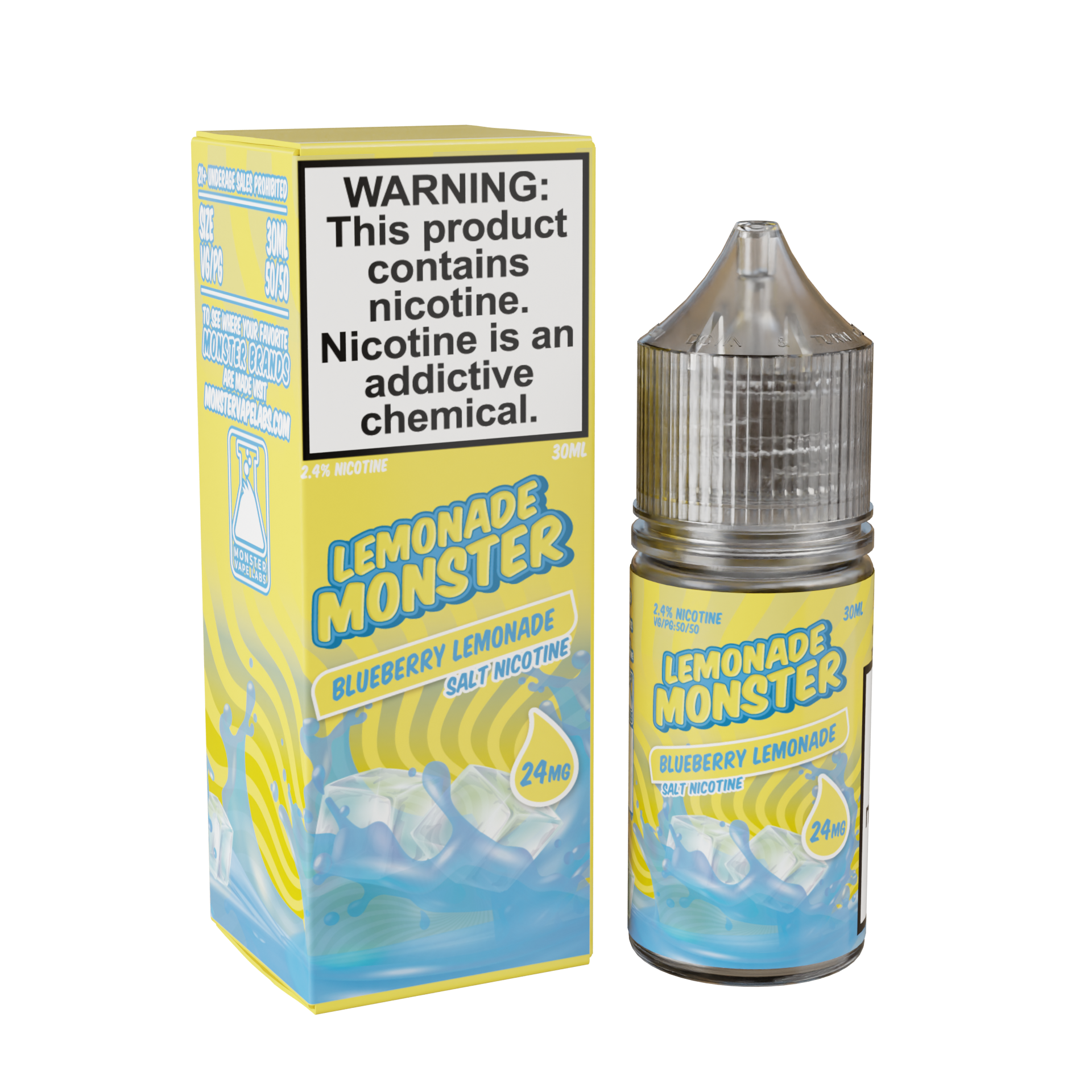 Best Deal Lemonade Monster Salt 30mL Vape Juice - Blueberry Lemonade