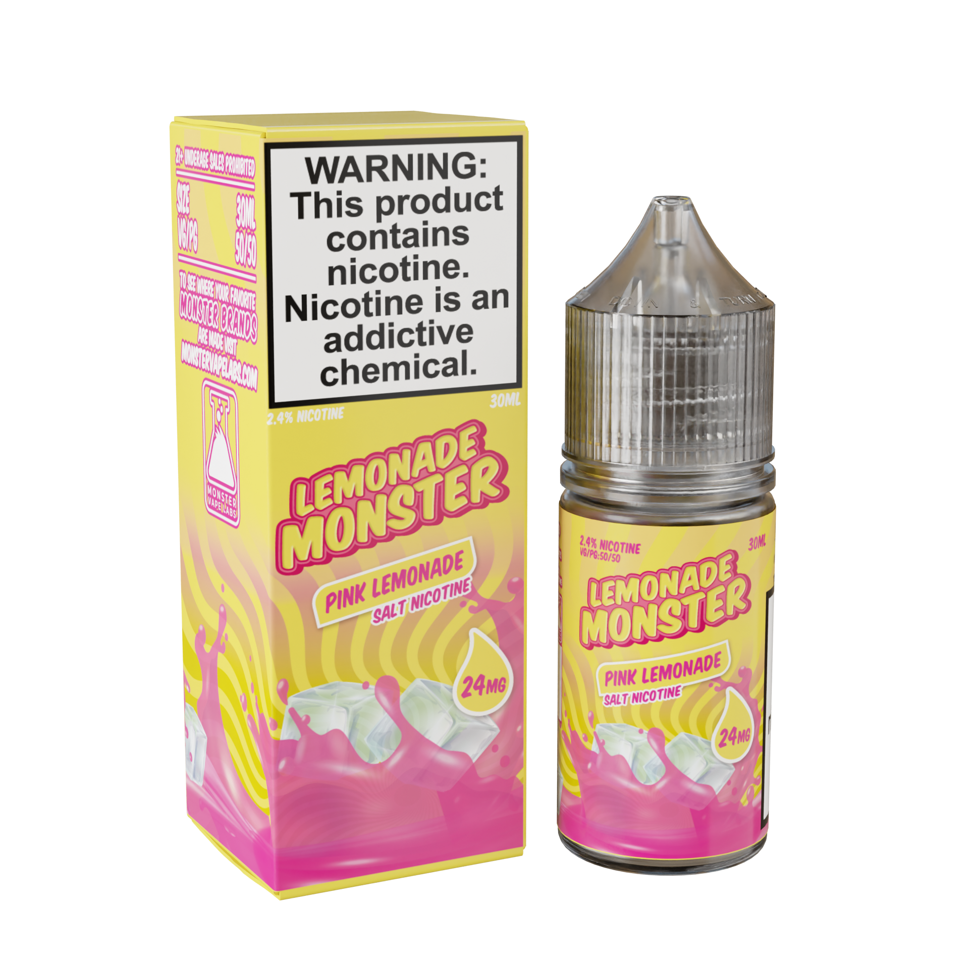 Best Deal Lemonade Monster Salt 30mL Vape Juice -  Pink lemonade 