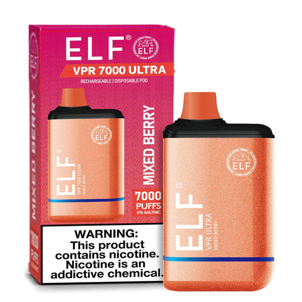 Best Deal ELF VPR Ultra 7000 Puffs Disposable Vape 11mL Mixed Berry