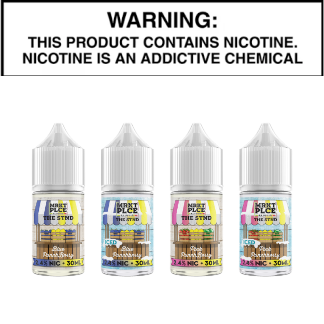 MRKTPLCE The STND Salt Vape Juice 30mL Best Flavors Blue Punchberry Pink Punchberry