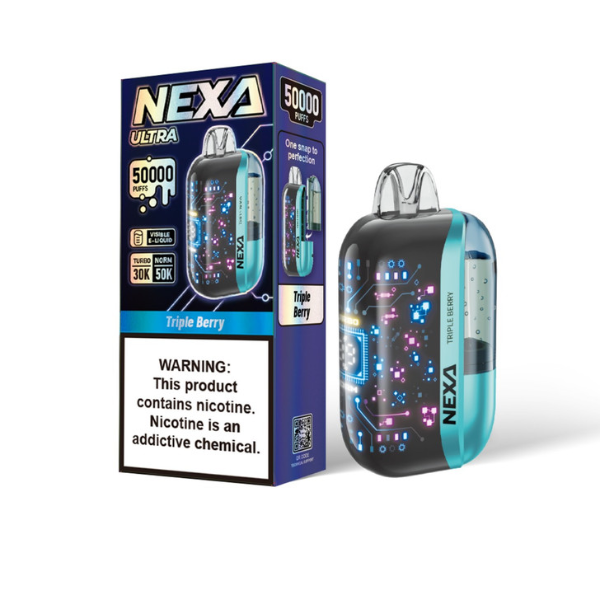 Best Deal Nexa Ultra 50,000 Puffs Disposable Vape 20mL - Triple Berry