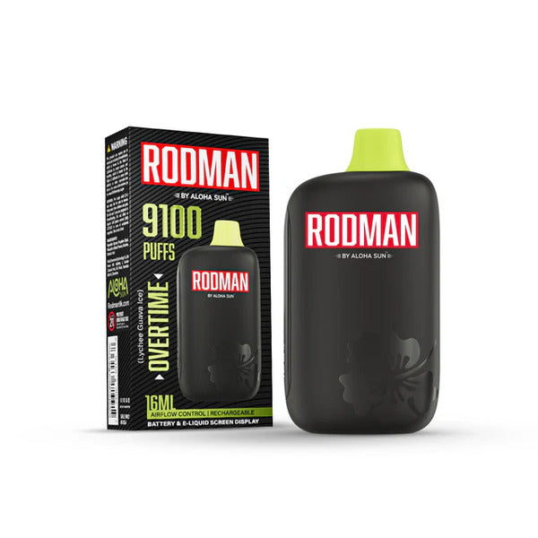 Best Deal RODMAN by 9100 Puffs Rechargeable Vape Overtime