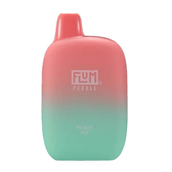 Best Deal Flum Pebble 6000 Puffs Rechargeable Disposable Vape 14mL Peach Icy