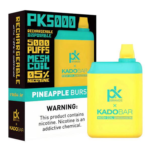 Best Deal Pod King x Kado Bar PK5000 Disposable Vape 13mL Pineapple Burst