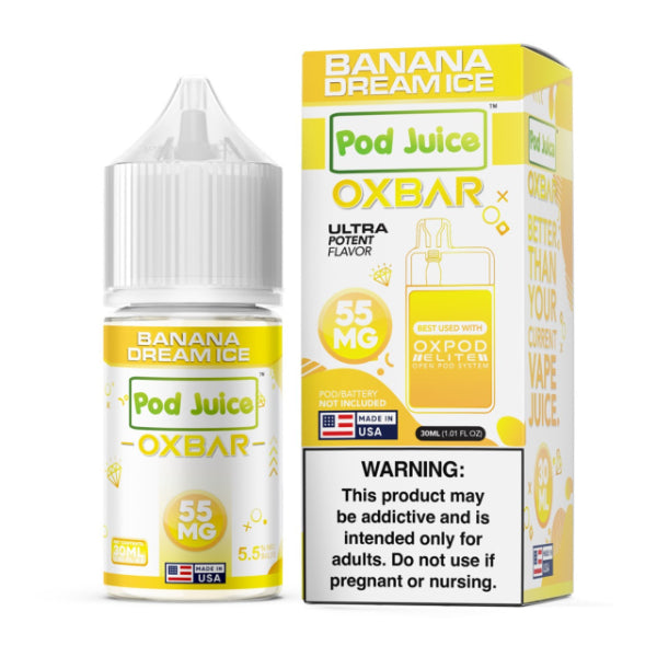 Pod Juice x OXBAR Salt E-Liquid 30mL Banana Dream Ice