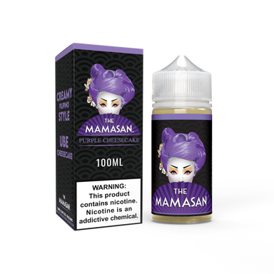 The Mamasan 100mL Vape Juice Best Flavor Purple Cheesecake