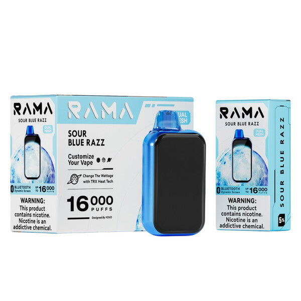 Best Deal Yovo Rama 16000 Puffs Disposable Vape Sour Blue Razz