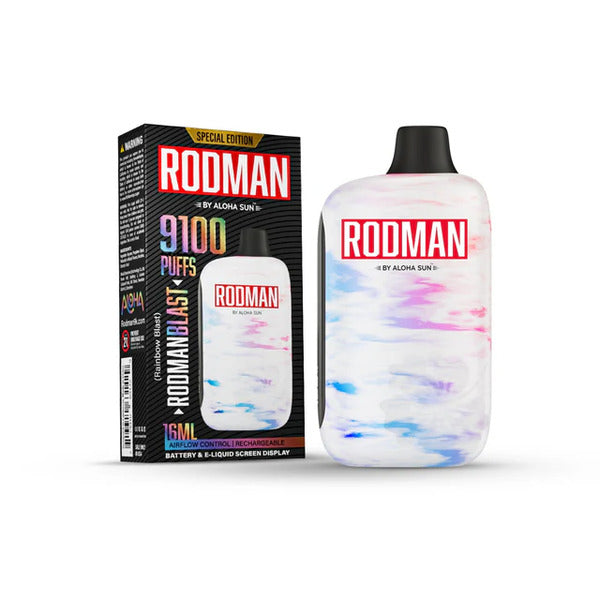 Best Deal RODMAN by 9100 Puffs Rechargeable Vape Rodman Blast