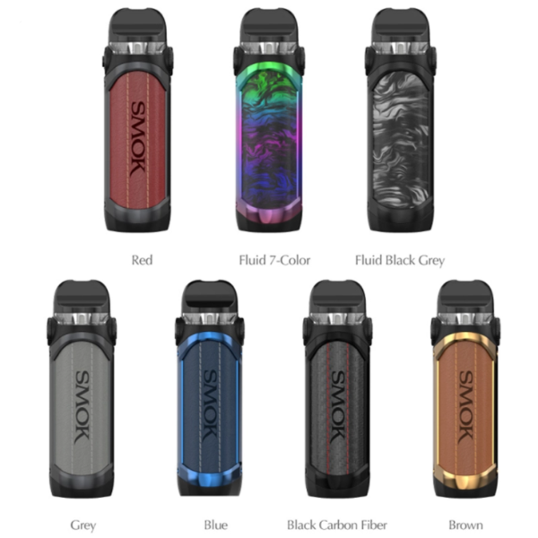 SMOK IPX 80 Pod System Kit Best Color Red Fluid 7-Color Fluid Black Grey Grey Blue Black Carbon Fiber Brown