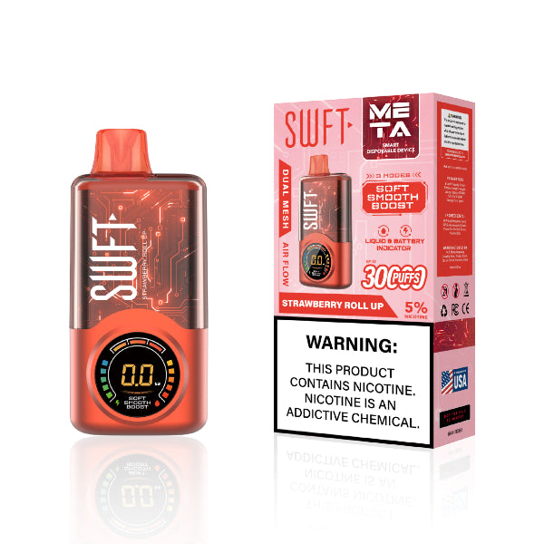 Best Deal SWFT META 30000 Disposable Vape - Strawberry Roll Up