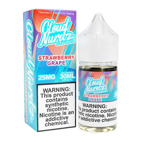 Best Deal Cloud Nurdz TFN Salts 30mL - Strawberry Grape Iced