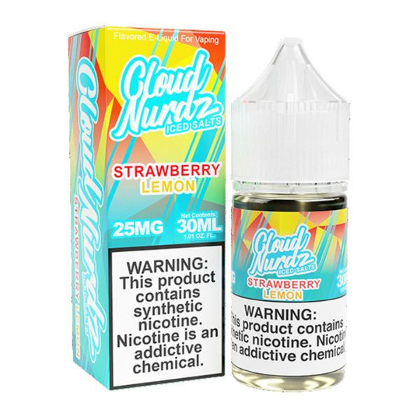 Best Deal Cloud Nurdz TFN Salts 30mL - Strawberry Lemon Iced