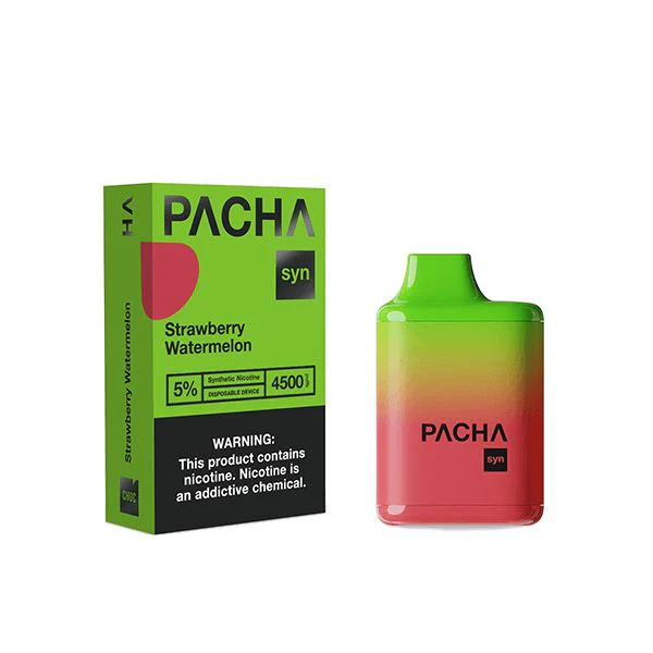 Best Deal Pachamama Syn 4500 Puffs Single Disposable Vape 12mL Strawberry Watermelon