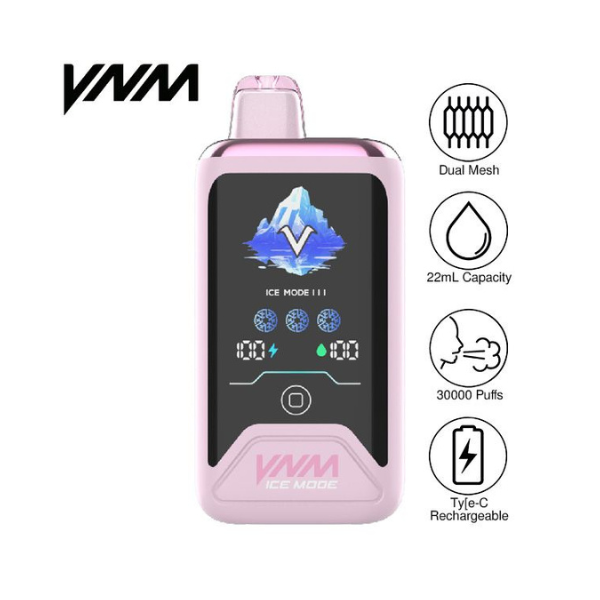 Best Deal VNM Ice Mode 30,00 Puff Disposable Vape 22mL 5 Pack - Watermelon