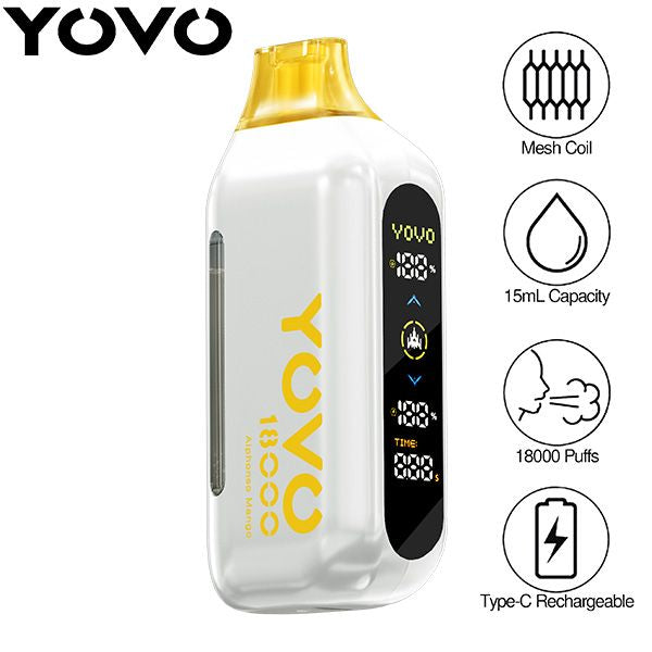 Yovo Ultra 18000 Puffs Disposable Alphonso Mango