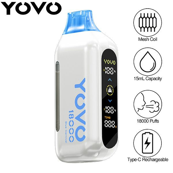 Yovo Ultra 18000 Puffs Disposable Blue Carnival